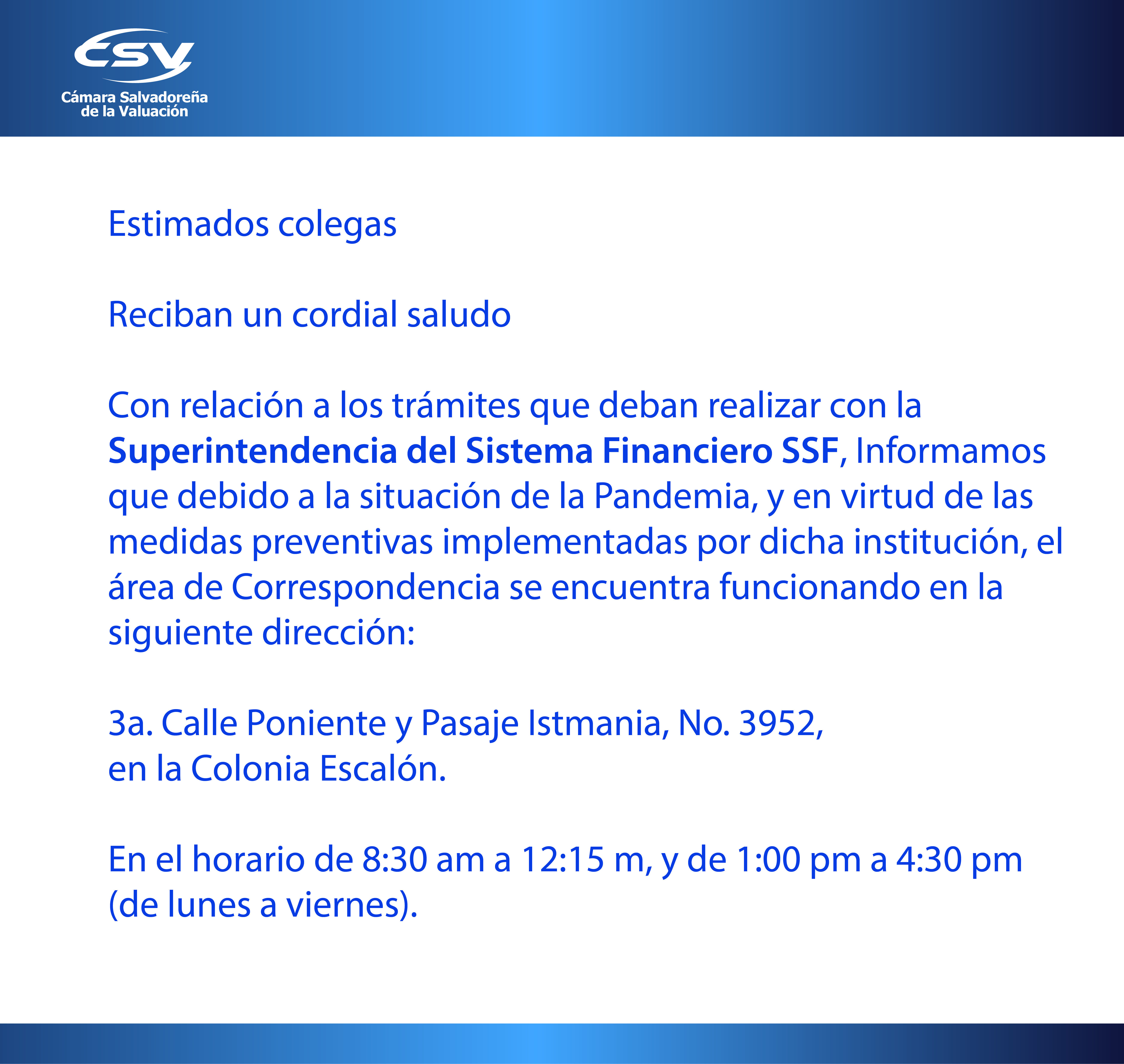 Trámites en la Superintendencia del Sistema Financiero SSF
